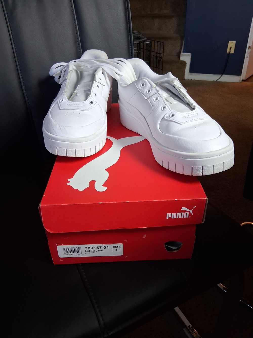 Puma White Platform Sneakers
